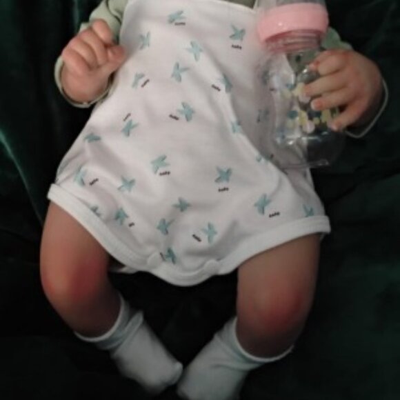 Realistic Reborn Baby Dolls Girl18-Inch Lifelike Baby Doll with Blonde Hair - Picture 3 of 5